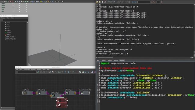 Maya Python Tool Scripting Tutorial - follicle constraint смотреть онлайн