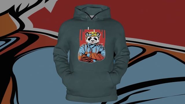 Худи "Пандаколада" с авторским принтом от KOVA смотреть онлайн