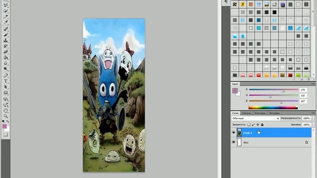 Как сделать мозаику в фотошопе) смотреть онлайн