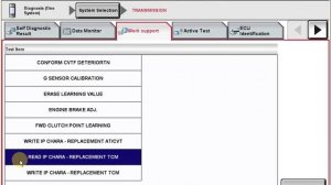 NISSAN CONSULT-III PLUS + NISSAN 3LINE Запись калибровок вариатора