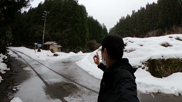【雪道林道と廃村】地図から名前が消えた廃村を地図にない林道を雪道辿って探索！福井県南越前町神土集落　（日本語字幕推奨）Translation subtitles смотреть онлайн