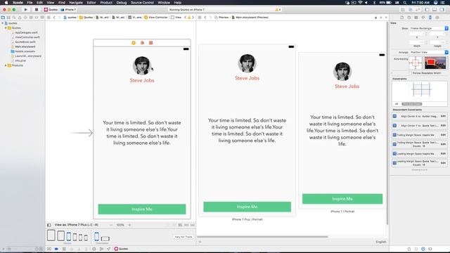 Auto Layout Tutorial in Xcode with Swift for iOS 11 | iOS Development Tutorial смотреть онлайн