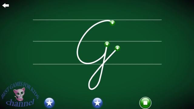 Letterschool Upercase Letters DN Style Cursive ABC Trace #1 Educational Learn Best Games For Kids