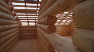 Первый этап строительства деревянного дома из бревна ручной рубки. Проект "Скандинавия"