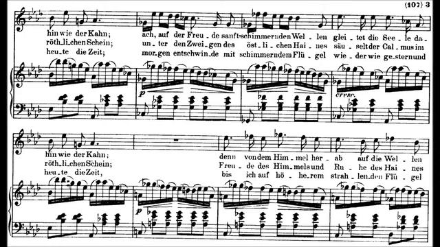 Schubert – Auf Dem Wasser Zu Singen, D. 774