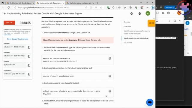 Implementing Role-Based Access Control with Google Kubernetes Engine (Qwiklabs Walkthrough) смотреть онлайн