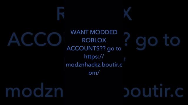 MODDED ROBLOX ACCOUNTS смотреть онлайн