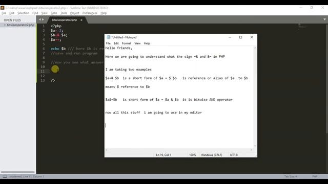 [Solved] What do the “=&” and “&=” operators in PHP mean? смотреть онлайн