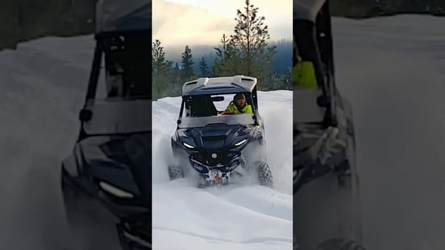 Deep Snow In The Yamaha RMAX4 1000!!! #sidebyside #yamaha #offroad