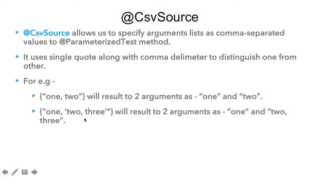 Sources of Arguments - @CsvSource annotation in JUnit 5 смотреть онлайн