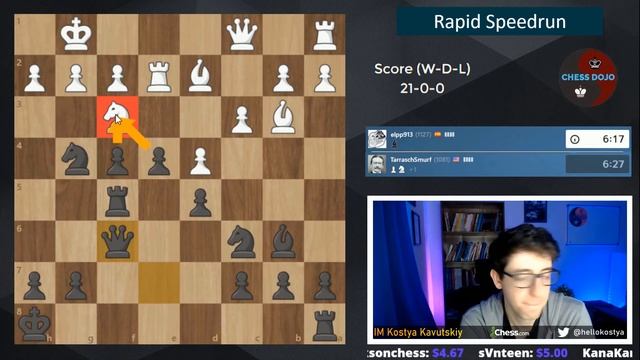 1.e4 e5 Rapid Speedrun | Part 2: 1000+ смотреть онлайн
