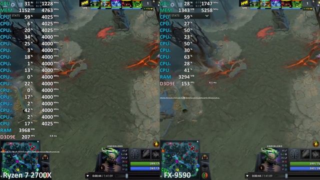Ryzen 7 2700X vs. FX-9590 in 7 Games смотреть онлайн