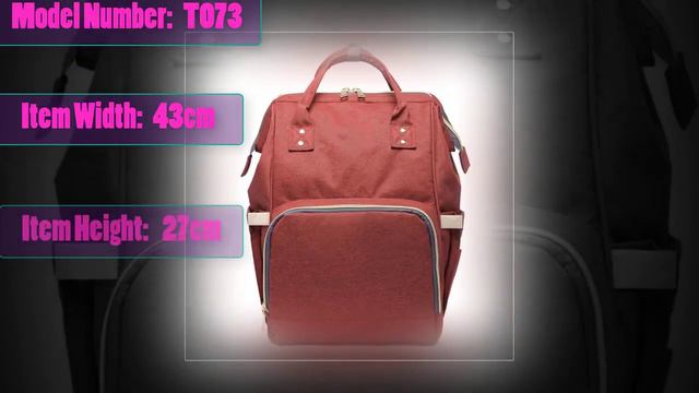 "MOONBIFFY" Diaper Bag Mummy Maternity Large Capacity Baby Bag, Travel Backpack | Free Shipping! смотреть онлайн