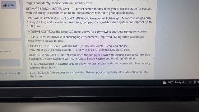 New Minelab MANTICORE Price And Specs | First Look And Views | Metal Detecting смотреть онлайн