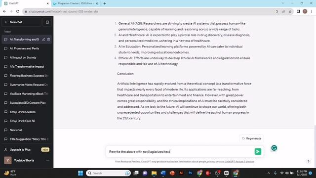 How to Remove Plagiarism using ChatGPT (FULL GUIDE) смотреть онлайн