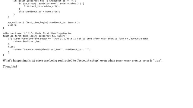 Wordpress: Using wp_login vs login_redirect to redirect based on user-meta смотреть онлайн