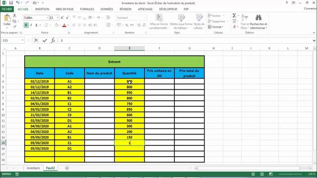 Gestion des stocks et son inventaire avec Excel-انشاء ملف اكسيل لجرد وتدبير المخزون смотреть онлайн
