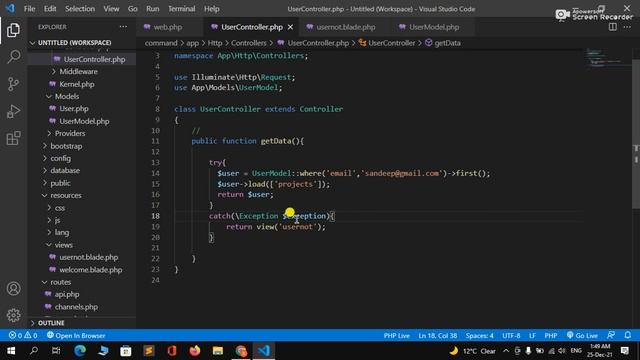 Exception Handling In Laravel One Video For Beginners In Hindi смотреть онлайн