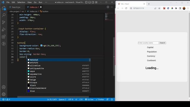 Create A Search Component From Scratch in React - Country API смотреть онлайн