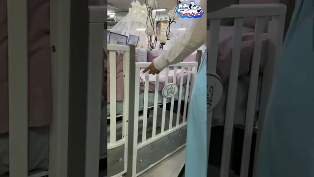 Детская кроватка Антел Esenia 2 со вставкой из велюра? Больше о детских товарах в нашей группе в ВК смотреть онлайн