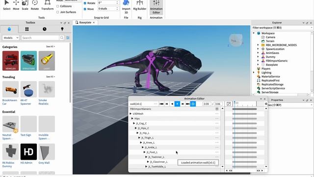 Roblox Studio T-rex Skinned Mesh (Turok) смотреть онлайн