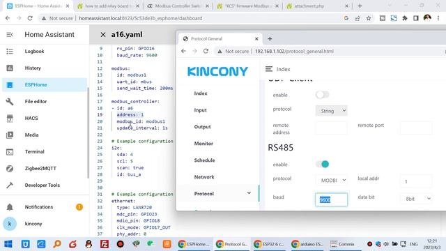 how to add RS485 relay board to ESPHome by Modbus Controller Switch смотреть онлайн