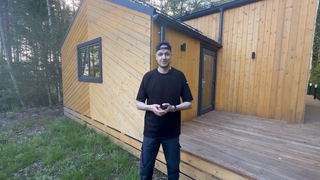 Дачный Barnhouse с панорамными окнами  5х12