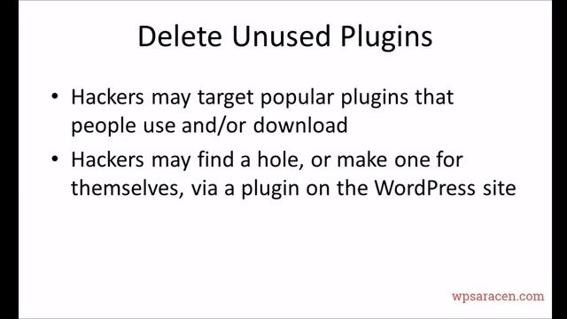 9 delete unused plugins смотреть онлайн