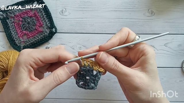 Квадратный мотив ? (мотив С) ? Crochet Square смотреть онлайн