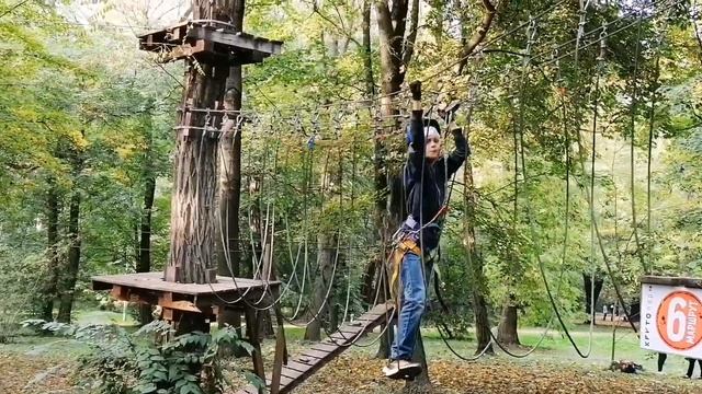 ?Верёвочный парк в парке Горького, Таганрог?8.10.2022 #таганрог #осень #парк #мир #паркгорького