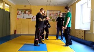 Stikhiya Wing Chun.  Техника лан сао (拦手)  - применение первой  части Чам кью.