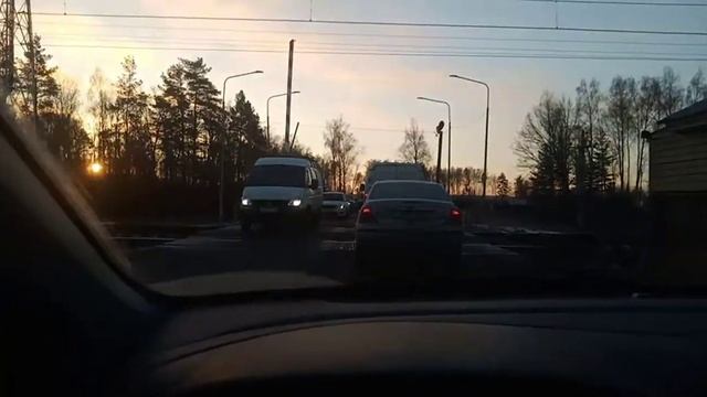 Подмосковье ЖД переезд Криулино смотреть онлайн