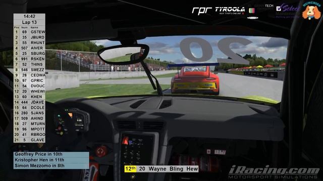 RPR - S13 - R5 - Road America - Porsche 911 GT3 смотреть онлайн