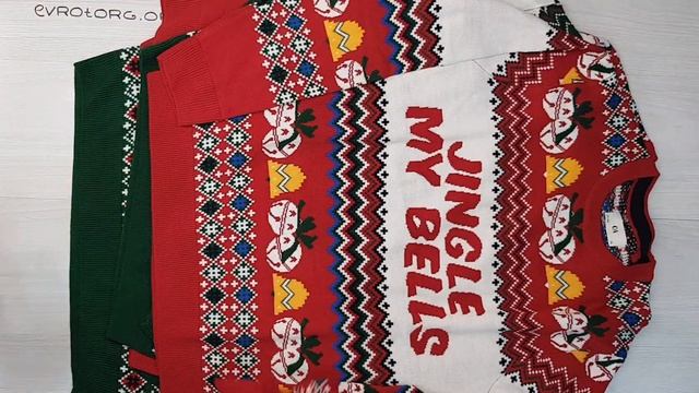 05862 New year sweaters (Новогодние свитера)№12 3,10 кг 10,80€ за кг 7ед смотреть онлайн