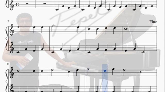 Canción de Niños Franceses_PepeC Piano_Level 1 of 10 смотреть онлайн