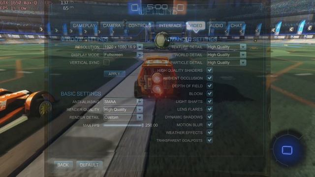 ? NVIDIA GeForce GTX 1650 Max-Q - Rocket League gameplay benchmarks (1080p) смотреть онлайн