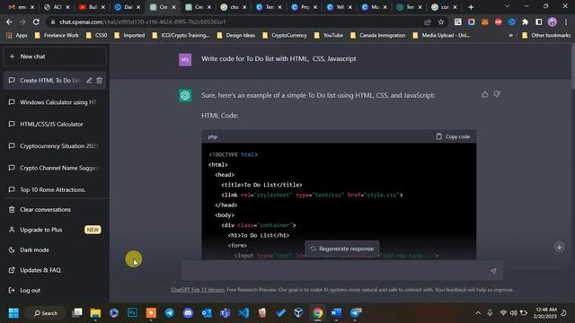 Building a Simple To Do List with HTML, CSS, and JavaScript: A ChatGPT Tutorial - #OpenAI #chatgpt смотреть онлайн