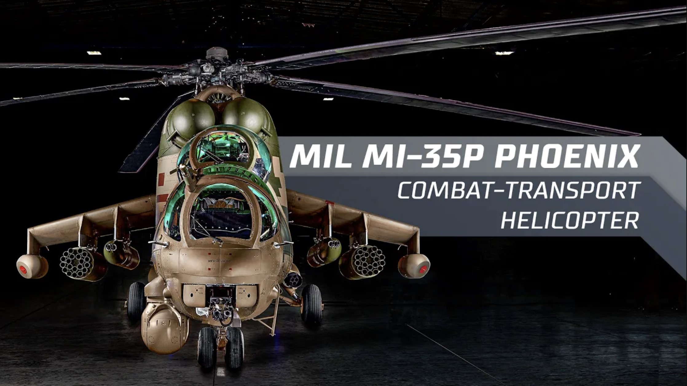 Mil Mi-35P Phoenix Combat-transport helicopter смотреть онлайн
