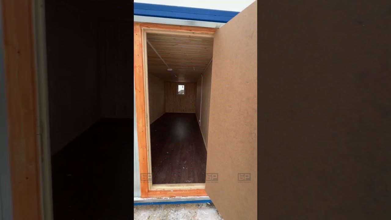 Бытовка БК-1 в вагонке с линолеумом смотреть онлайн