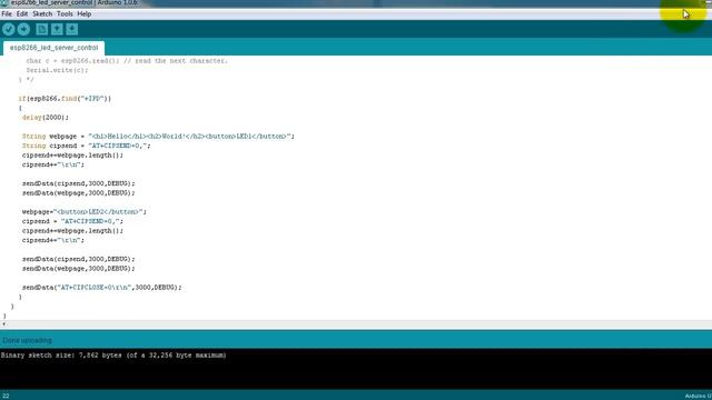 ESP8266 Arduino Webserver Tutorial Code смотреть онлайн
