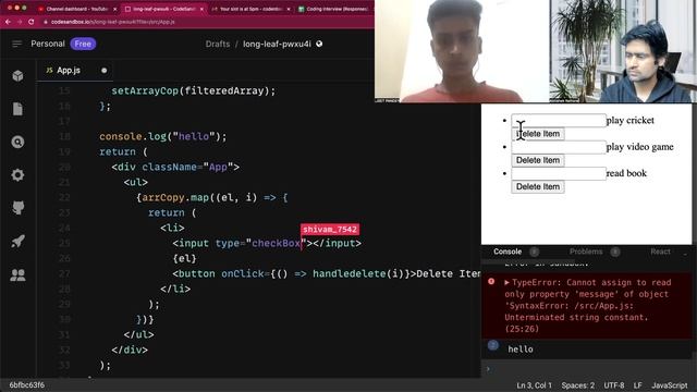 React JS interview 2023 Live Coding Round (Mock) смотреть онлайн