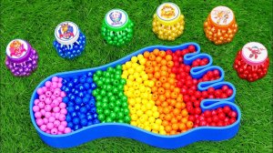 Мультики для малышей. Играем с разноцветными бусинками. Залипашки. АСМР.