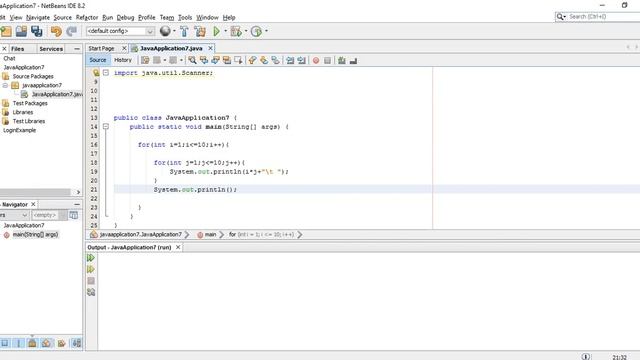 java program to print Table смотреть онлайн