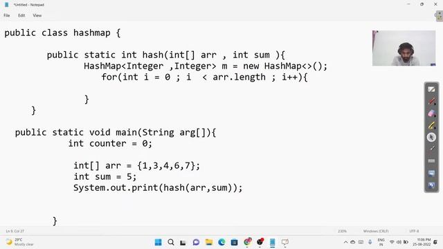Pair Sum Count Problem Using HashMap Solved In O(n) | Best Approach To Solve Pair Sum Count | Hindi смотреть онлайн