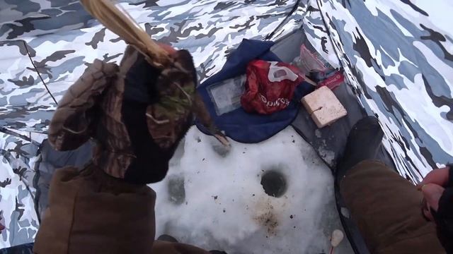 Немного рыбалки. Чепца. Начало февраля. смотреть онлайн