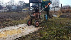 щепорез в работе