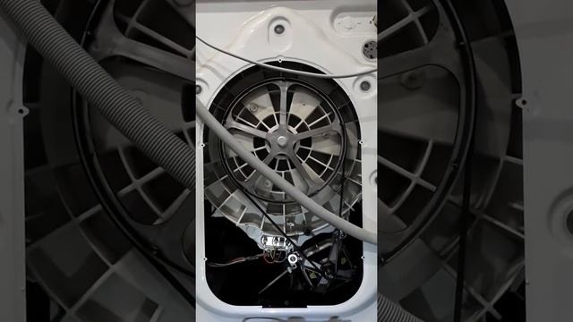 Работа стиральной машинки после ремонта со снятой крышкой. смотреть онлайн