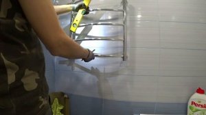 Установка полотенцесушителя .Тип Лесенка.