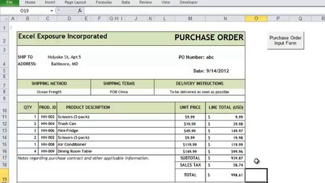Purchase Order Generator - Homework Solution Part 1 смотреть онлайн