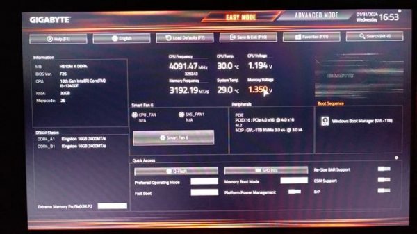 Разгон оперативной памяти Kingston Fury  Beast Black DDR4 3200